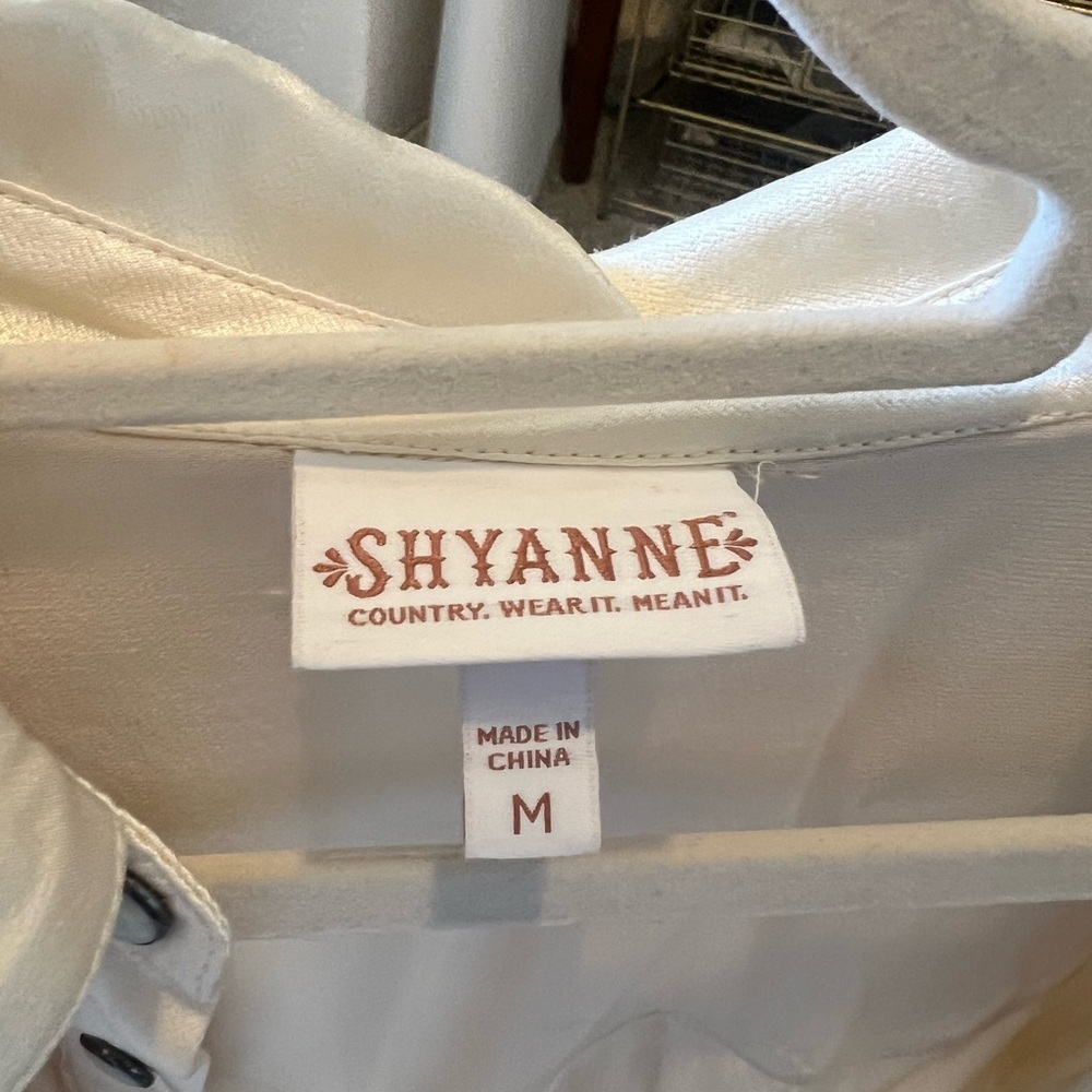 Shyanne Western Fringe Cute Country Blouse  M